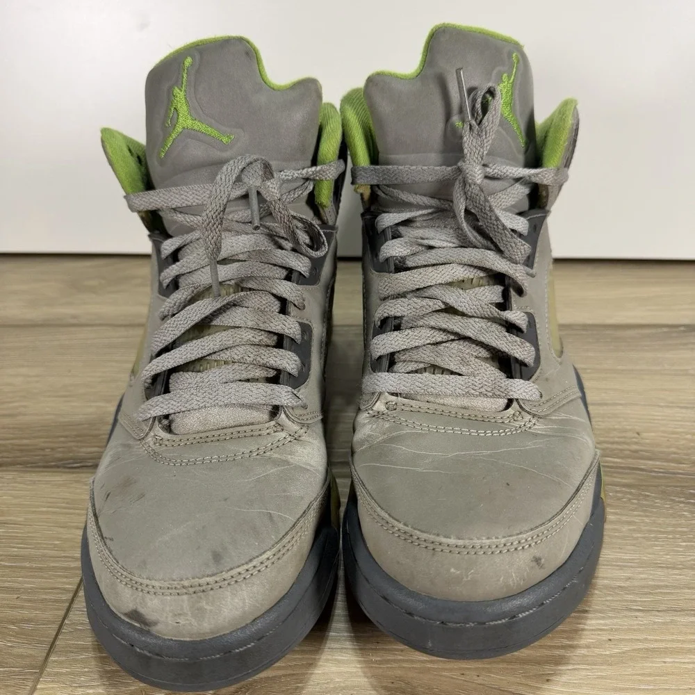 Nike Air Jordan 5 Retro Green Bean Silver Metallic Green 2022 Size 8